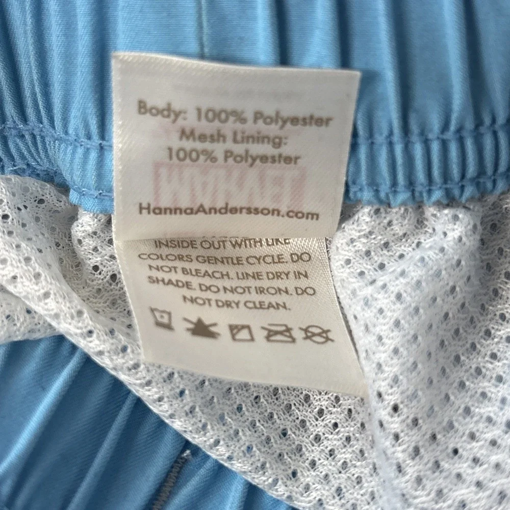 Hanna Andersson Spider-Man Boys Swim Trunks Sz 140 / 10 Marvel Blue Bathing Suit